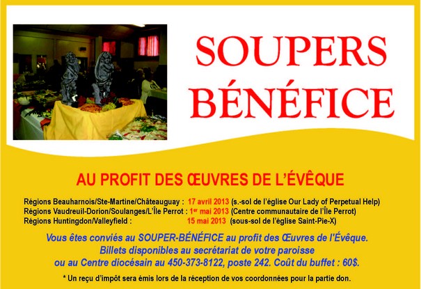 Soupers bénéfice 2013
